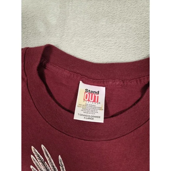 Vintage 1993 Eagles T Shirt Mountain Forest Valley Graphic Mens XL Stand Out - Picture 5 of 5